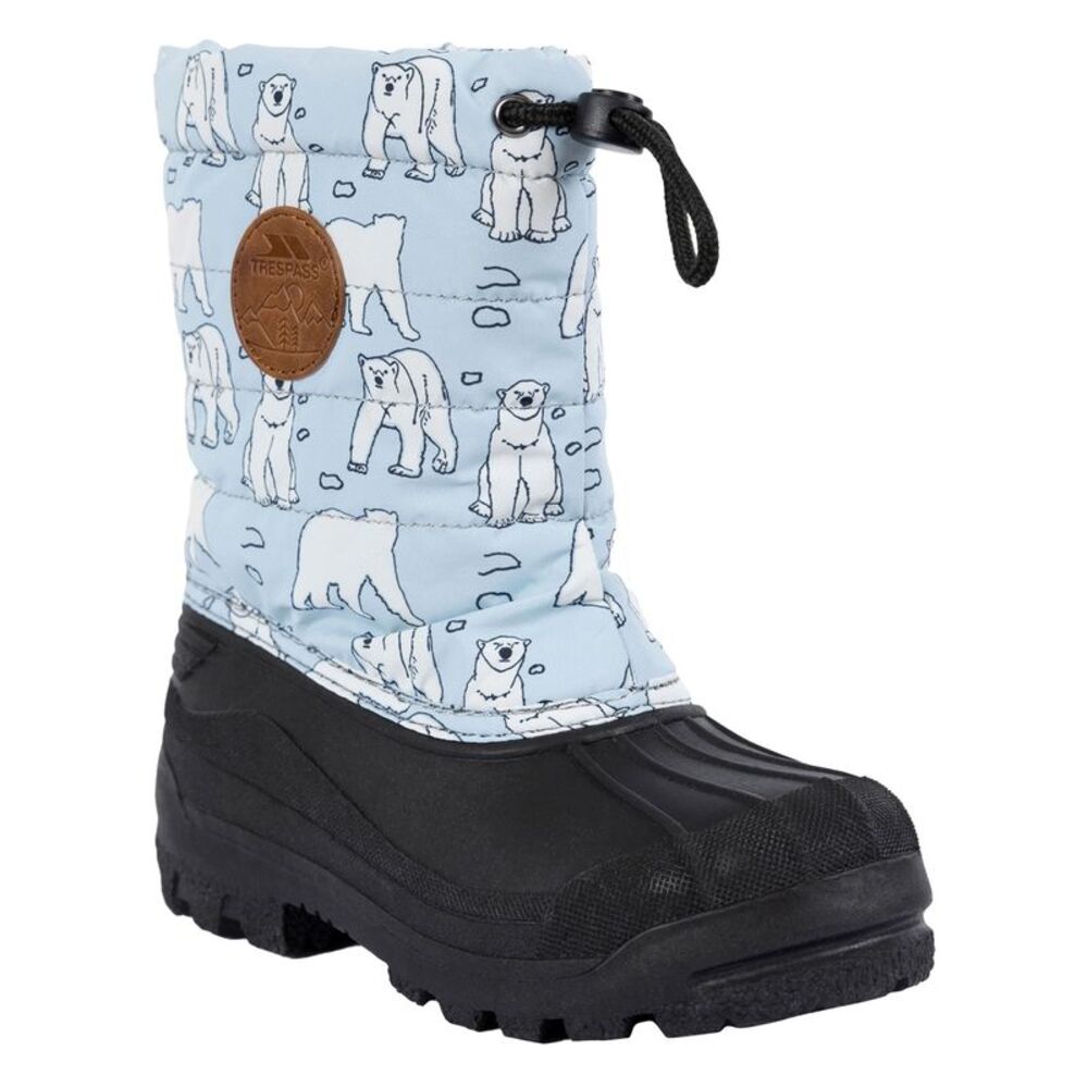 Trespass Childrens/Kids Remy Snow Boots / Blue/White/Black